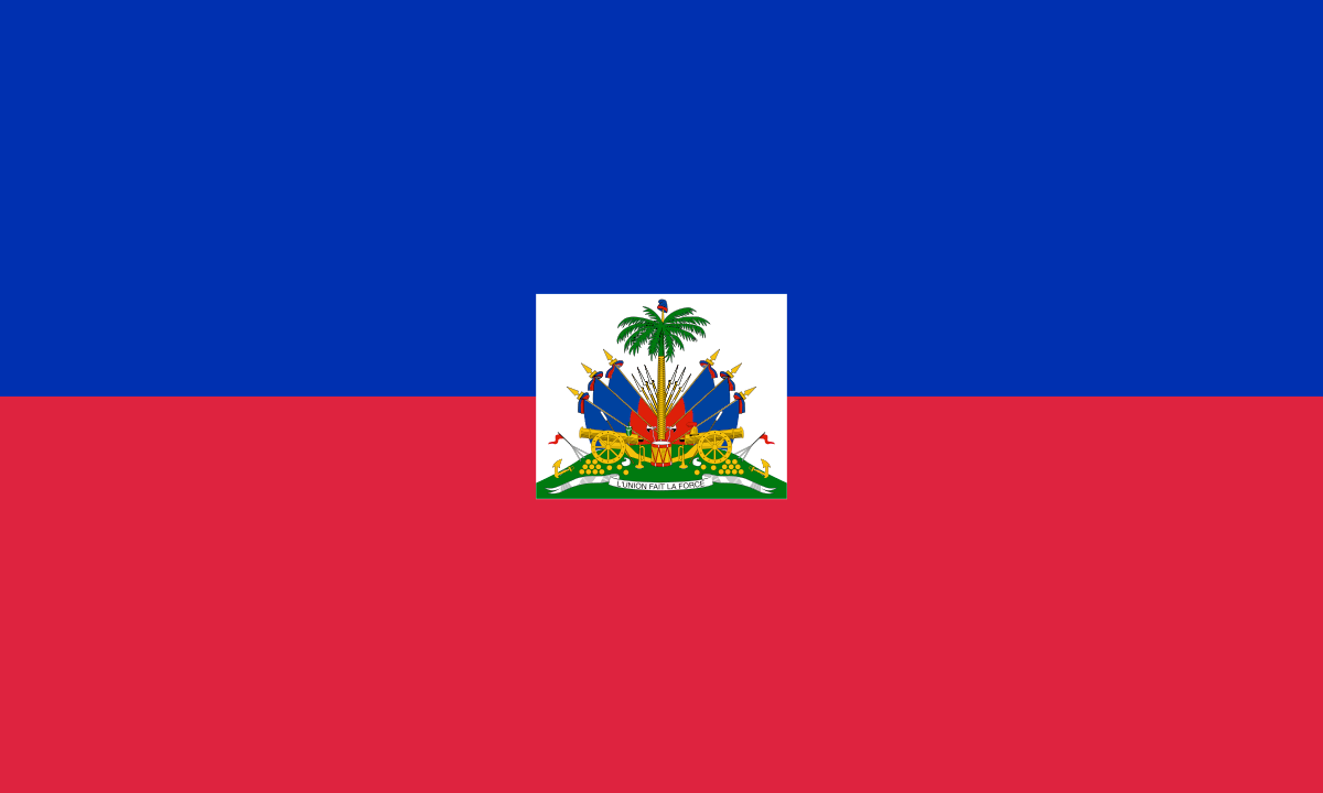 The flag of Haiti