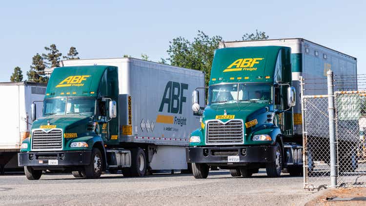 ABF Freight Systems trucks