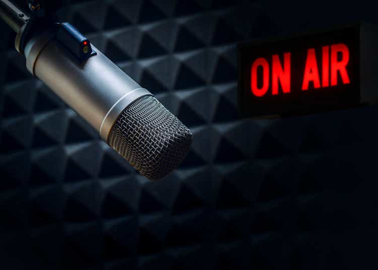 Professional microphone and on air sign