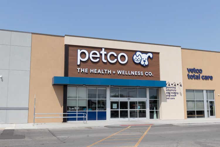 Petco Health and Wellness Company location. Petco operates more than 1,300 pet food, products, and service stores.