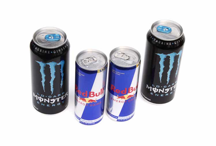 Red Bull and Monster Energy Drinks