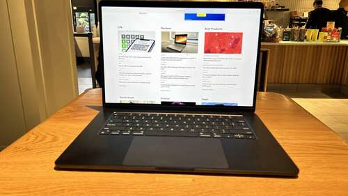 15-inch M3 MacBook Air on a table