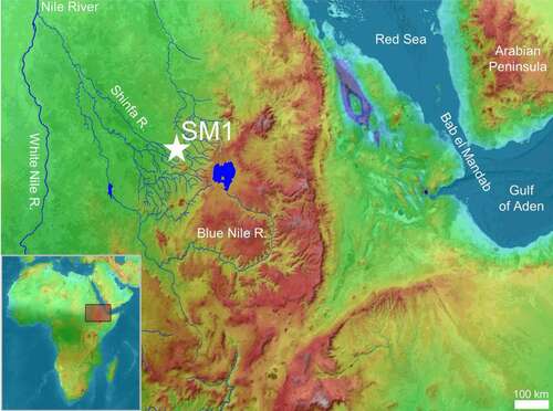 The Shinfa-Metema 1 site where humans survived 74,000 years ago following the eruption of the Toba volcano.