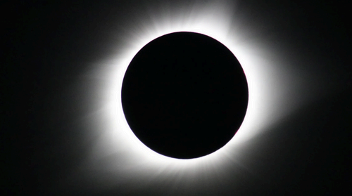 A total solar eclipse viewed in 2017.