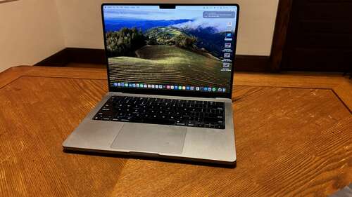 14-inch M3 MacBook Pro on a table