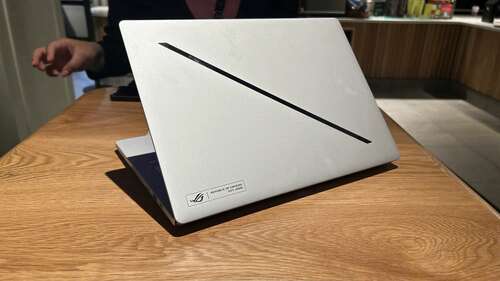 Asus ROG Zephyrus G14 on a table