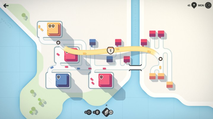 Gameplay from Mini Motorways.