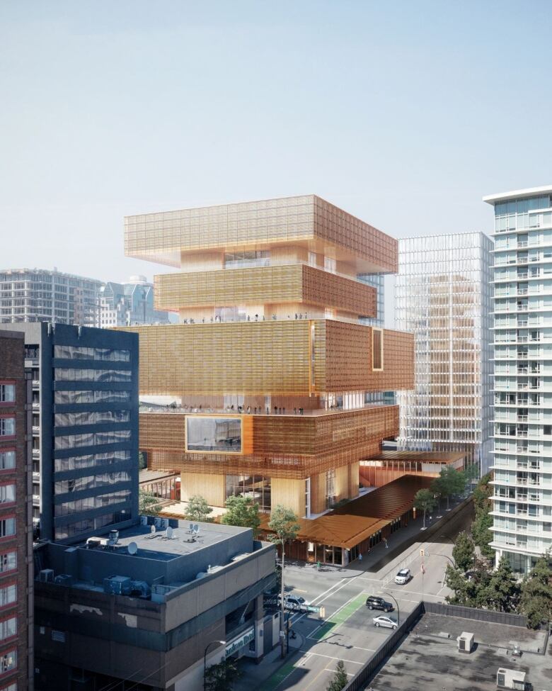 An updated rendering of the design for the new Vancouver Art Gallery was released on Nov. 4, 2021.