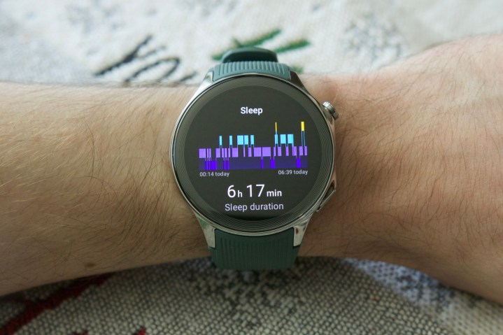 Sleep statistics on OnePlus Watch 2.