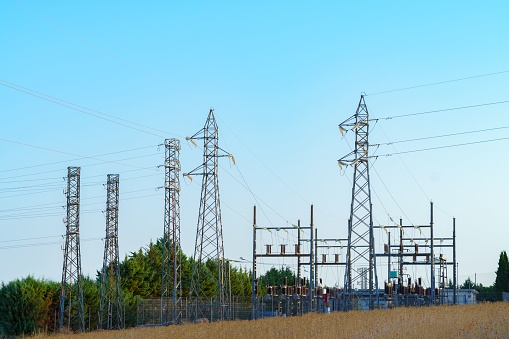 power plant surrounded by trees