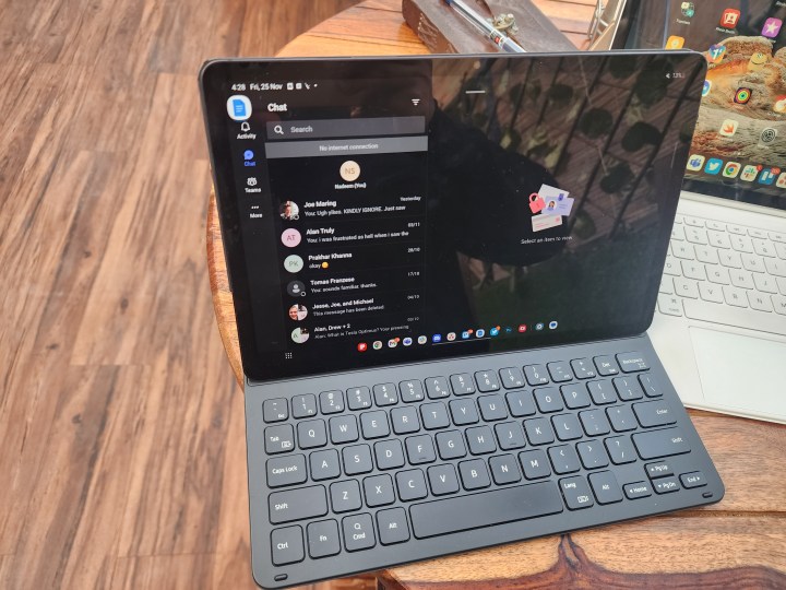 Running Microsoft Teams on the Galaxy Tab S8.