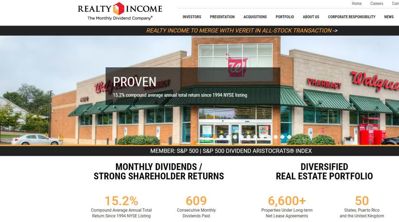 Realty Income track record