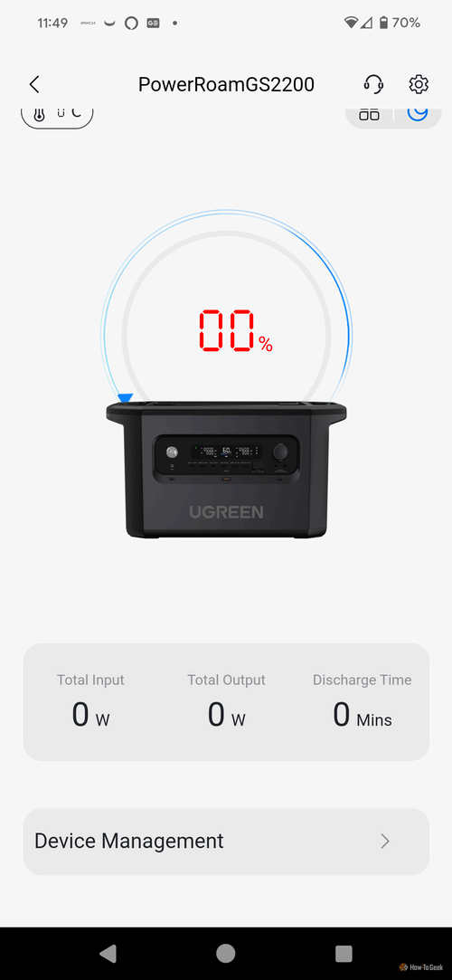 The Ugreen PowerRoam app having issues after failing to connect properly