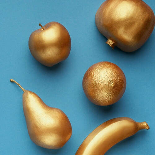 Gilded fruit weird gift from past