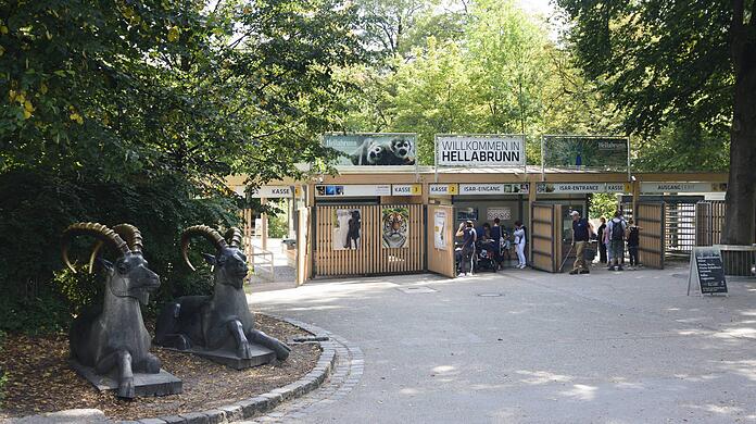 Der Eingang zum Tierpark Hellabrunn. (Archivbild)