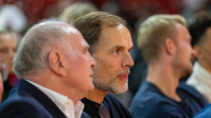 Ehrenpräsident Uli Hoeneß und Bayern-Coach Thomas Tuchel.