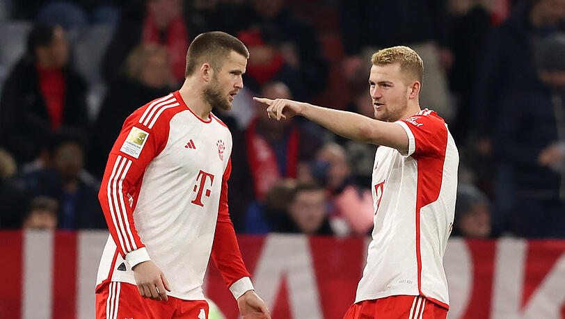 Das Abwehr-Duo des FC Bayern: Eric Dier und Matthijs de Ligt (r.).