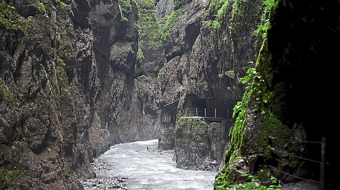 Mystische Stimmung: Bereits 1912 wurde die Partnachklamm zum Naturdenkmal erklärt.