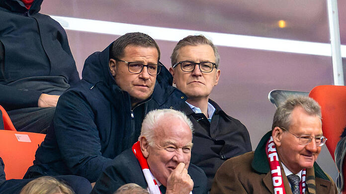 Die Trainersuche gestaltet sich für die Bayern-Bosse um Max Eberl (li.) und Jan-Christian Dreesen immer schwieriger.