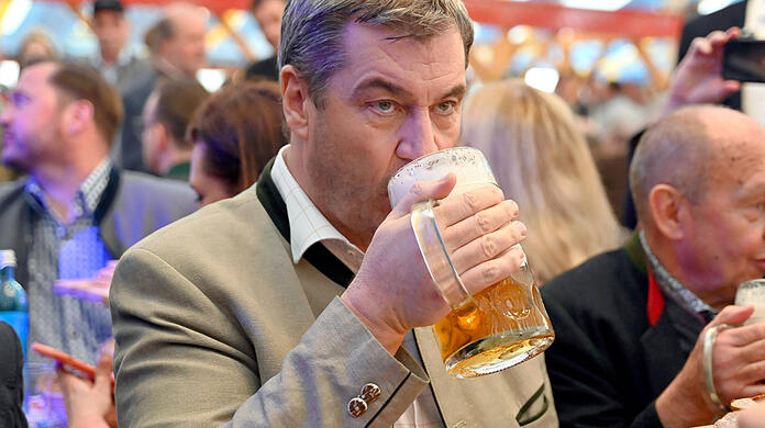 Für Markus Söder ist die Sache klar: Bier gehört zum bayerischen Kulturgut, Cannabis nicht.