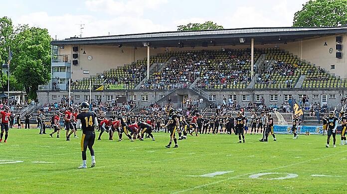 Das Dantestadion, Heimat der Footballer von Cowboys und Rangers – und bald auch von Türkgücü?