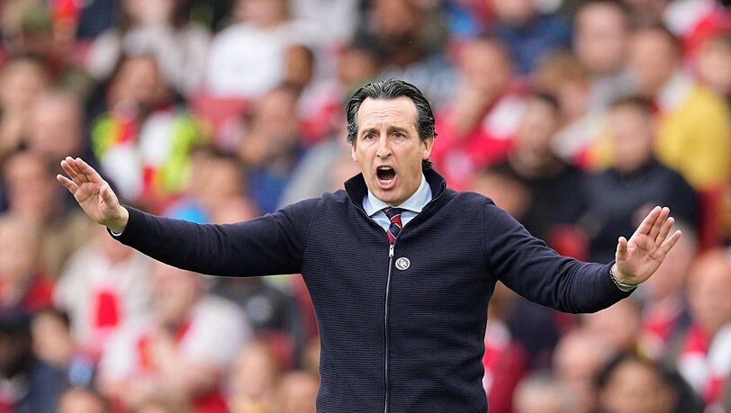 Gibt er dem FC Bayern den Daumen nach oben: Villa-Coach Unai Emery.