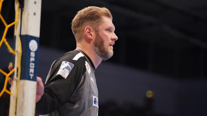 Handball: Hamburgs Torwart Johannes Bitter in Aktion.