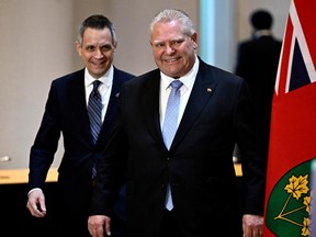 Ottawa Mayor Mark Sutcliffe and Premier Doug Ford