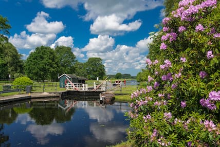 Der Elisabethfehnkanal im Frühling.