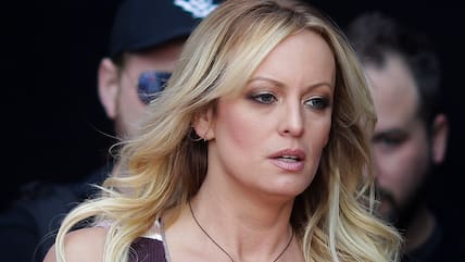 US-Erotikstar Stormy Daniels (Stephanie Clifford) kommt 2018 zur Eröffnung der Erotikmesse «Venus» in Berlin. 