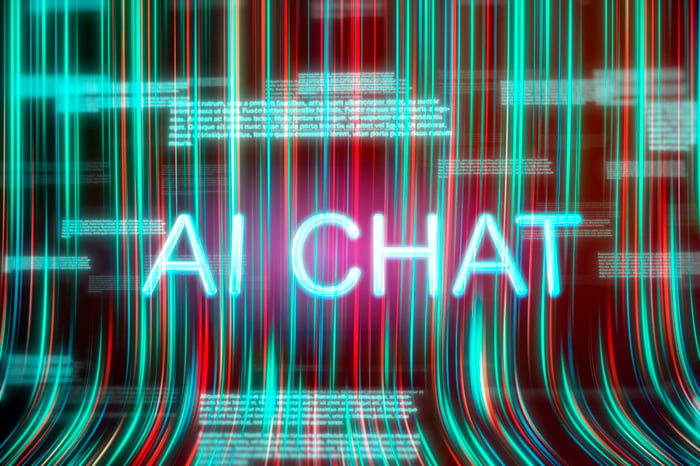 AI Chat on a screen