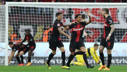 Bayer 04 Leverkusen hat seine Mega-Serie erneut in der Nachspielzeit gerettet.