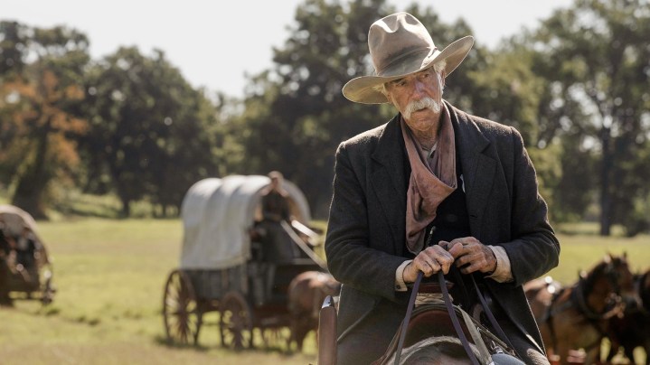 Sam elliott in a scene from the series 1883.