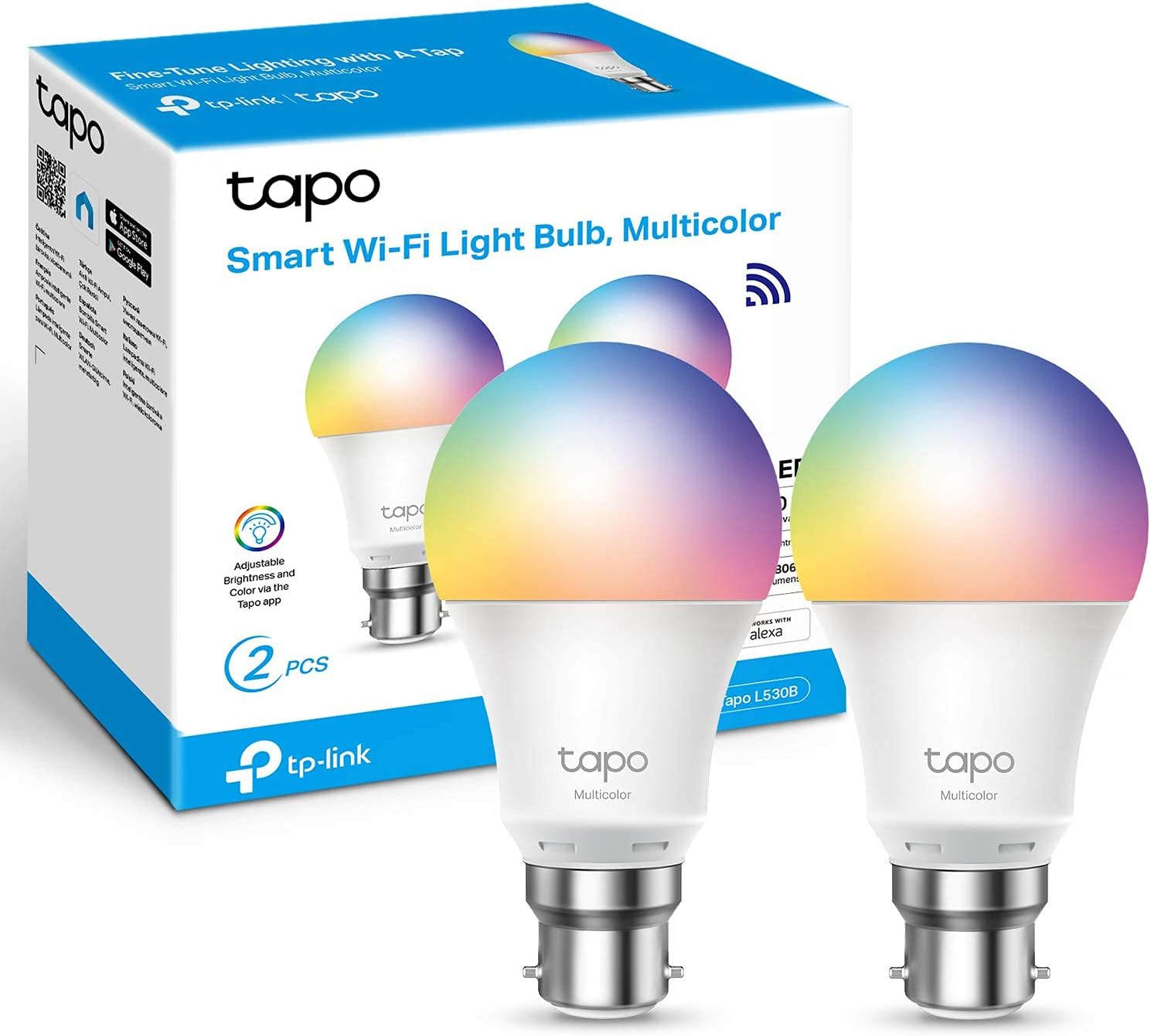 Save 33% on multicolour smart bulbs with this Tapo two-pack