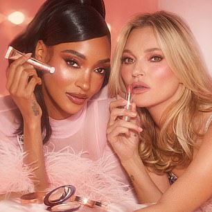 Lip sync: Jourdan Dunn and Kate Moss showcase Charlotte Tilbury lipstick