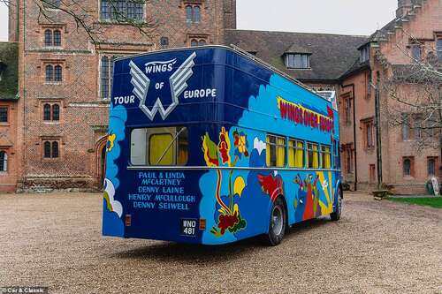 The names of the band and tour details are displayed on the bus - and will continue to be allowed to because the display rights pass to the new owners