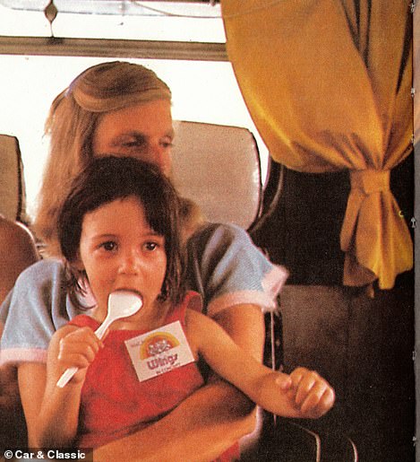 The bus was designed to be family-friendly and the interior is still perfect to the era and how the bus was designed, with bunk beds and yellow curtains