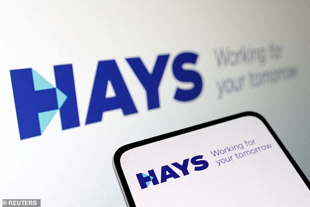 Cutting jobs: Recruiter Hays revealed it reduced staff levels by 5 per cent in the opening three months of 2024, having axed 1,150 positions last year to save money