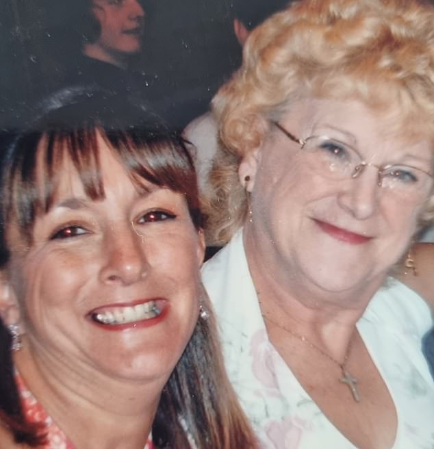 Lifeline: Elizabeth Fletcher, 90, from Hemsworth, in West Yorkshire (pictured with daughter Wendy) uses her state pension to fund the fees for her care home