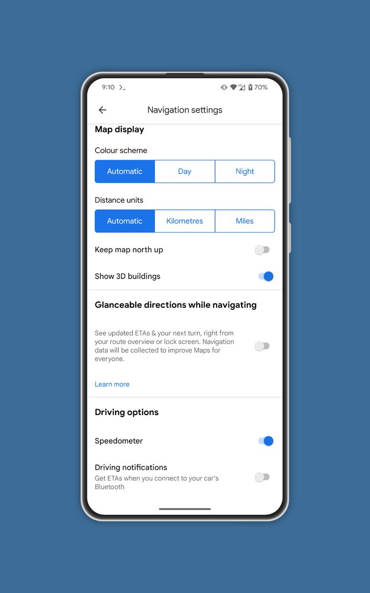 The Google Maps 3D building navigation toggle, by tipster AssembleDebug.