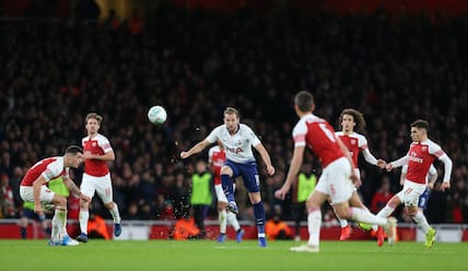 Harry Kanes einziger Sieg im Emirates: Im League Cup im Dezember 2018.