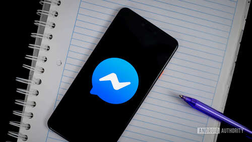 Facebook Messenger on phone stock phoro 2