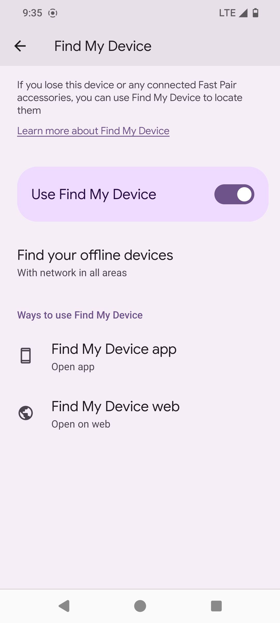 Find My Device Settings Early Leak (2)