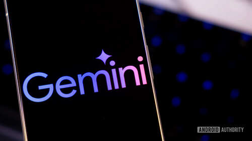 Google Gemini logo on smartphone stock photo (6)