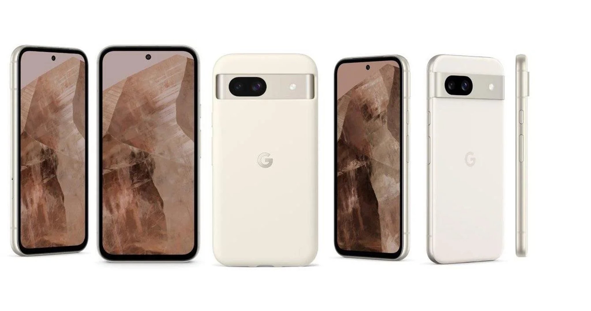 Google Pixel 8a Leaked Render Porcelain