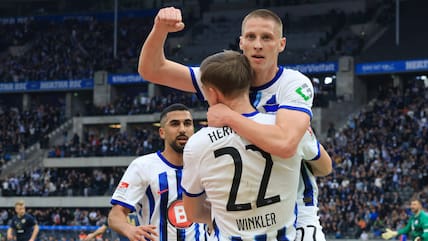 Herthas Palko Dardai glänzte im Olympiastadion als Doppeltorschütze.