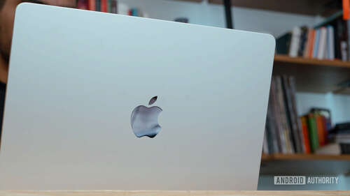 MacBook Air lid open