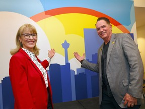 Cindy Ady and Brad Parry at Calgary's Blue Sky City rebrand