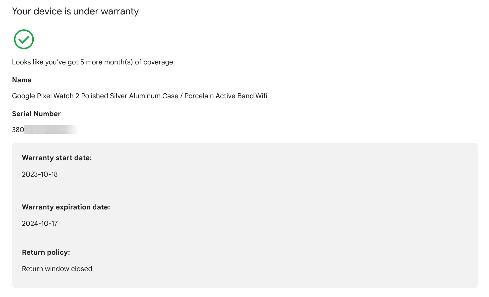 Pixel Watch Warranty Helper