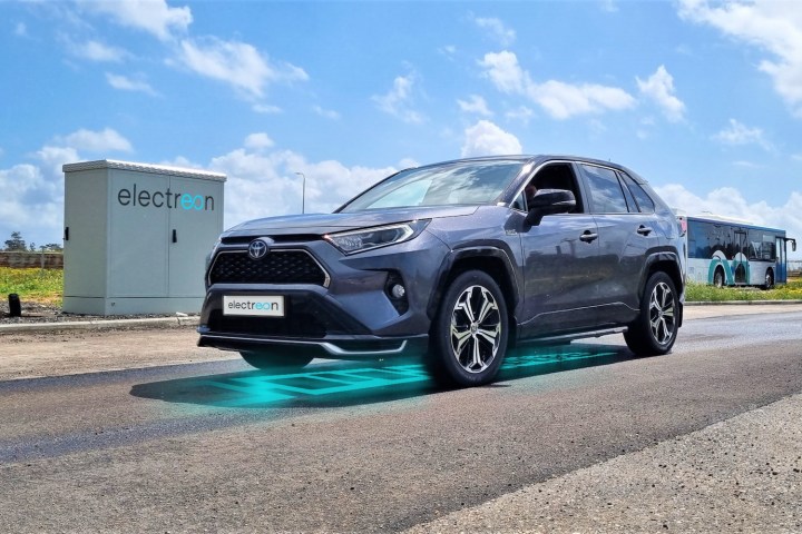 Toyota RAV4 Prime with Electreon wireless charging.